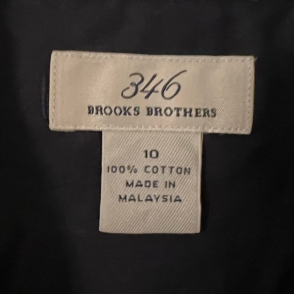 Brooks Brothers Dark Blue Short Sleeve Dress size 10 (M119) - Picture 2 of 5